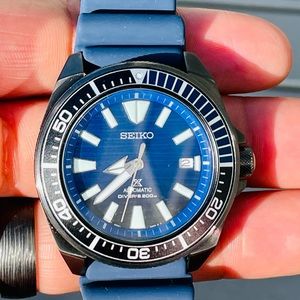 SEIKO Prospex SRPD09K1 Save The Ocean Samurai Automatic Men Watch Box and Papers